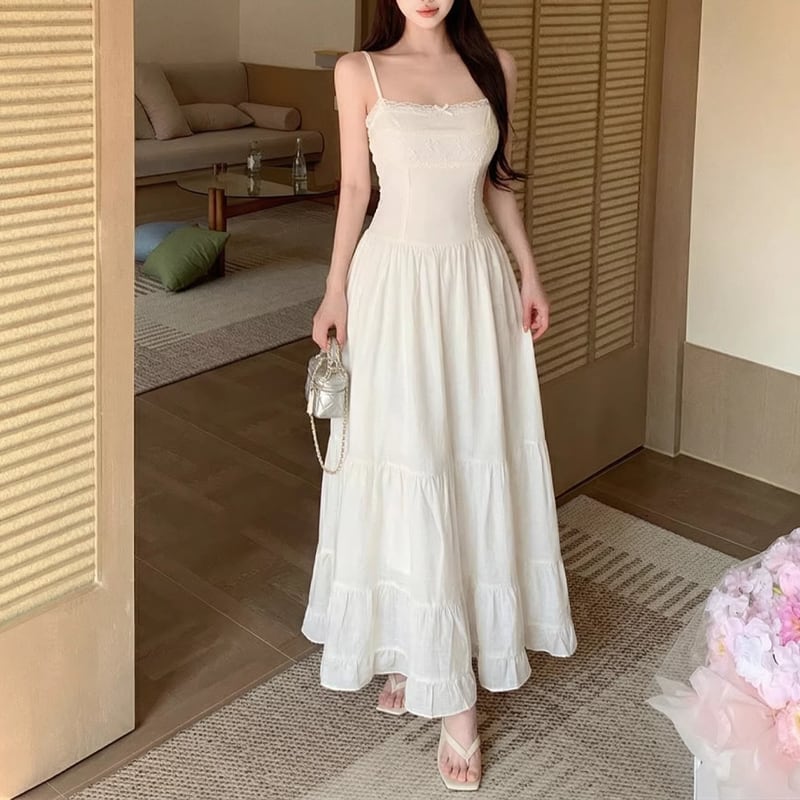 【dress】ロングキャミワンピース Q8250