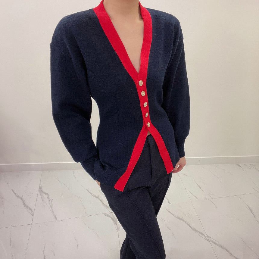 【tops】VネックニットセーターG23855