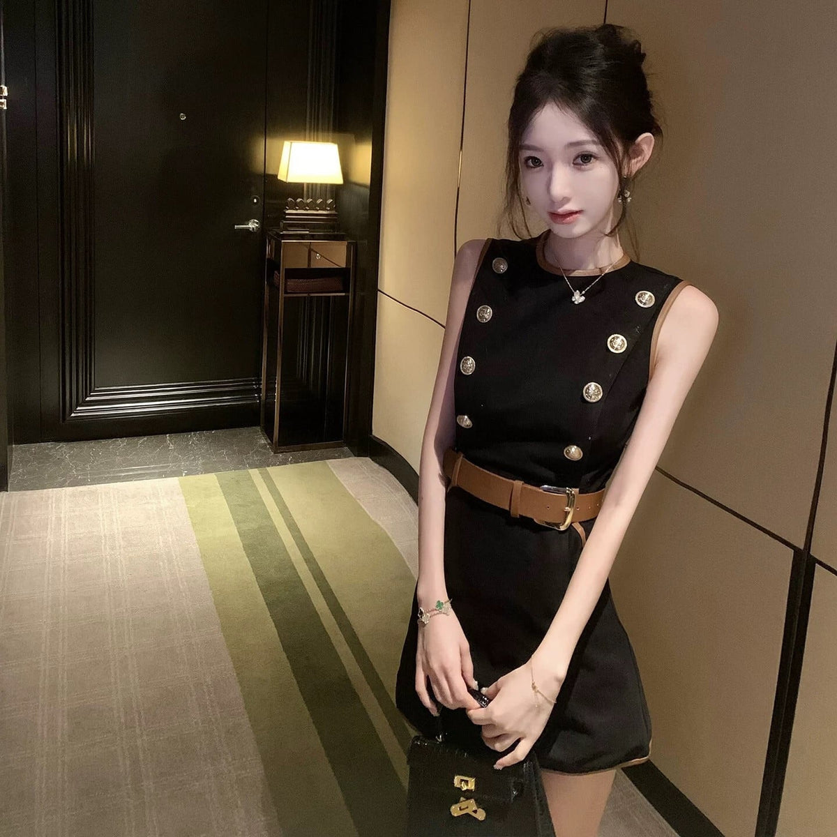 【dress】キャンバスミニワンピース　N3539