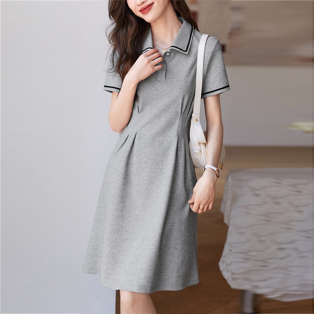 【dress】POLOネックワンピース G21543