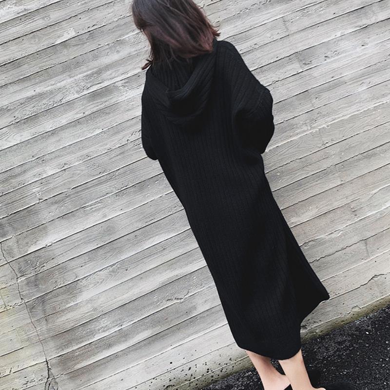 【dress】韓流スタイル好感度UP!気質満点秋冬新作レトロルーズニットワンピース G2346