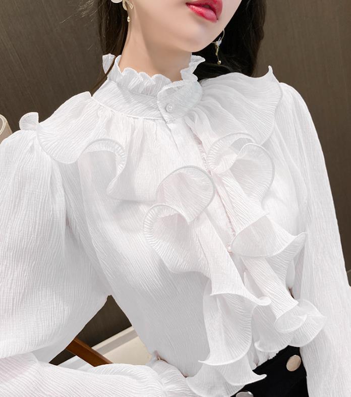 【tops】3色フレアスリーブブラウスF7059