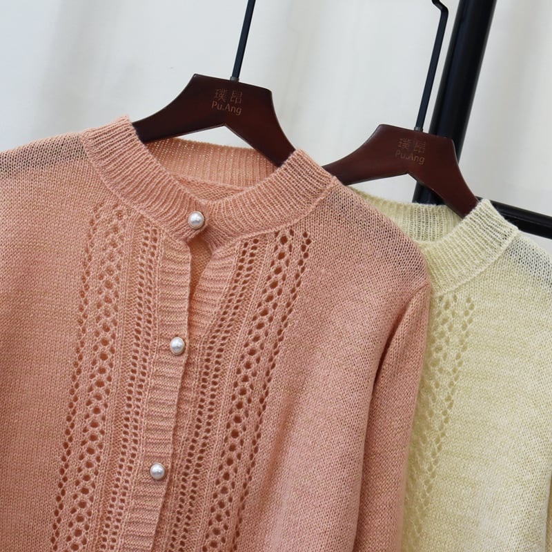 【outer】ニットカーデ　M25738