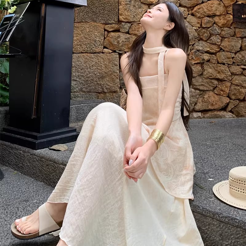 【dress】フレアキャミワンピース Q8335