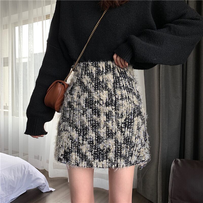 【bottoms】好感度UPファッションハイウエスト着痩せスカート