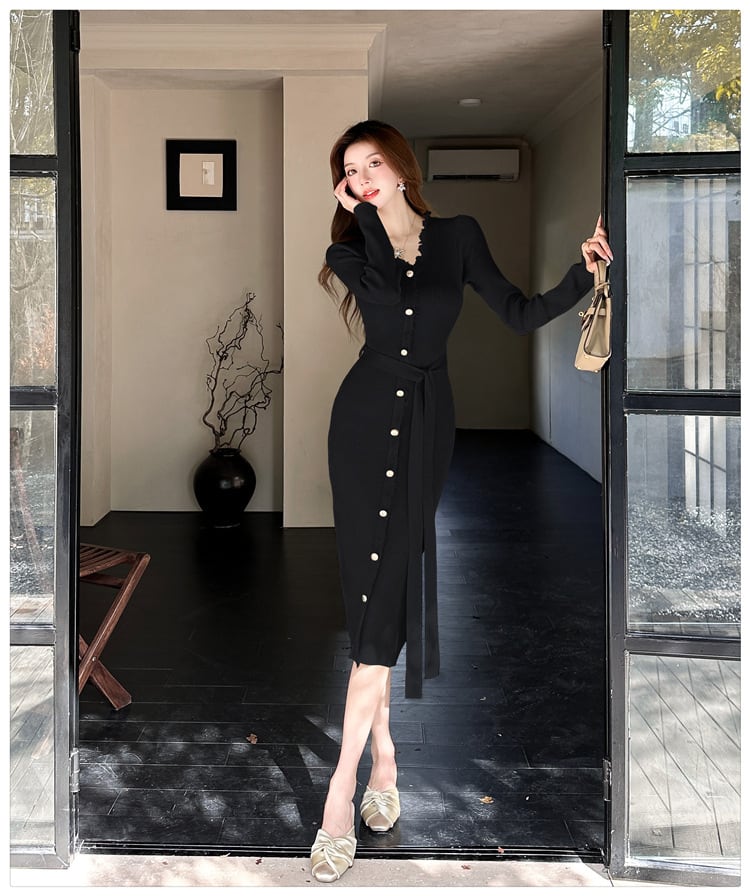 【dress】ニットワンピース　M25754