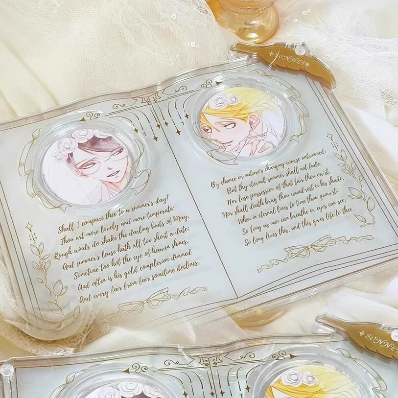 【GOODS】アクリル 58/65/75mm 缶バッジ  ソネット ディスプレイスタンド Ｑ2154