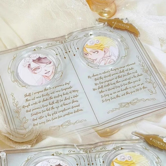 【GOODS】アクリル 58/65/75mm 缶バッジ  ソネット ディスプレイスタンド Ｑ2154