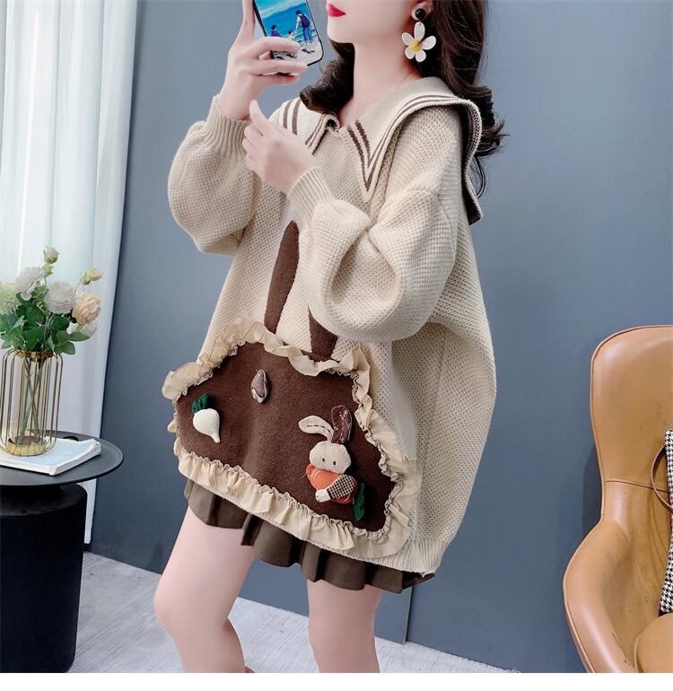 【tops】カートゥーンニットセーター　M28307