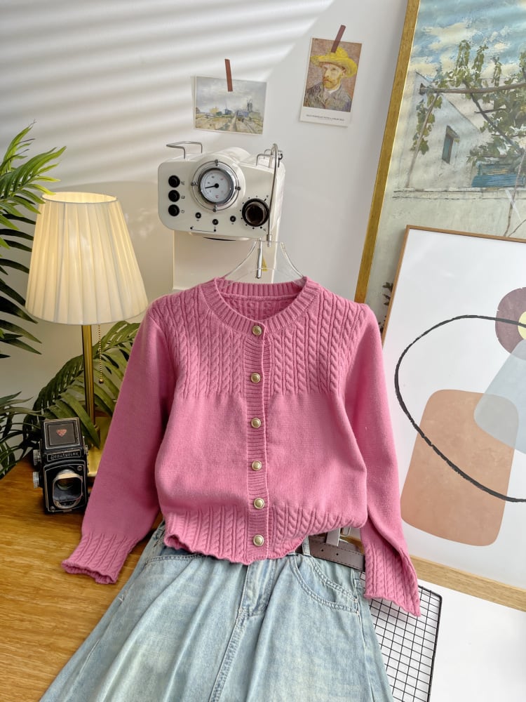 【outer】ニットカーデ　M25474