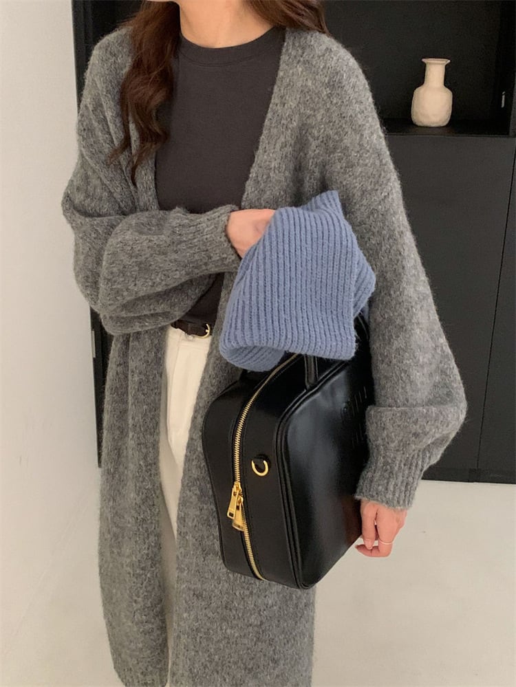 【outer】ロング丈ニットカーデ　M25967