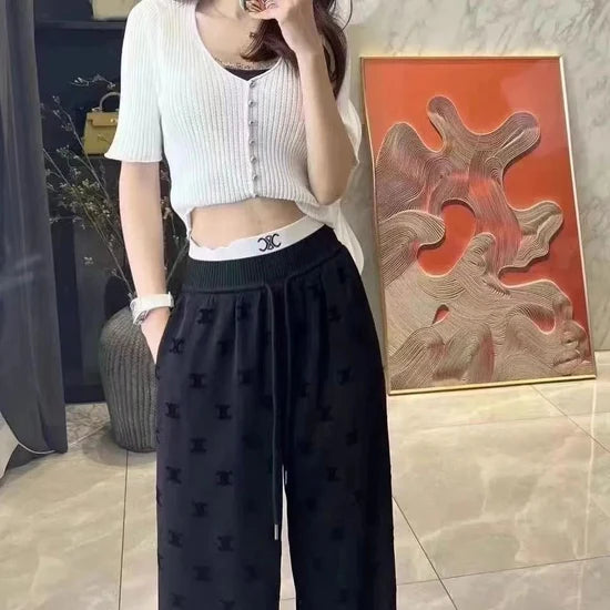 【bottoms】夏新作カジュアルパンツF7562