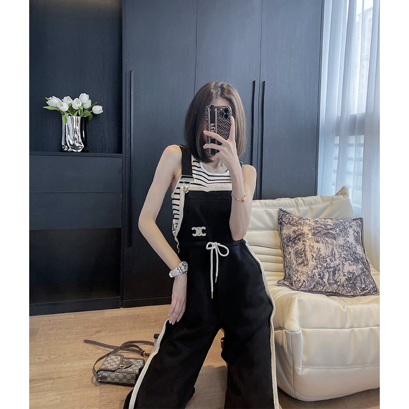 【bottoms】ハイウエストオーバーオールG21588