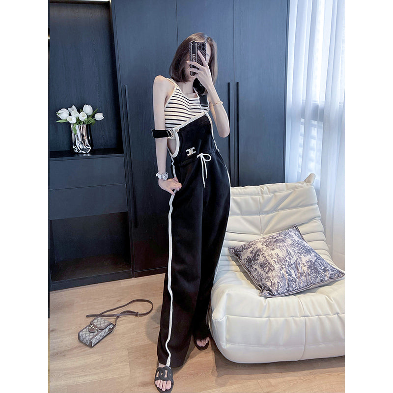 【bottoms】ハイウエストオーバーオールG21588