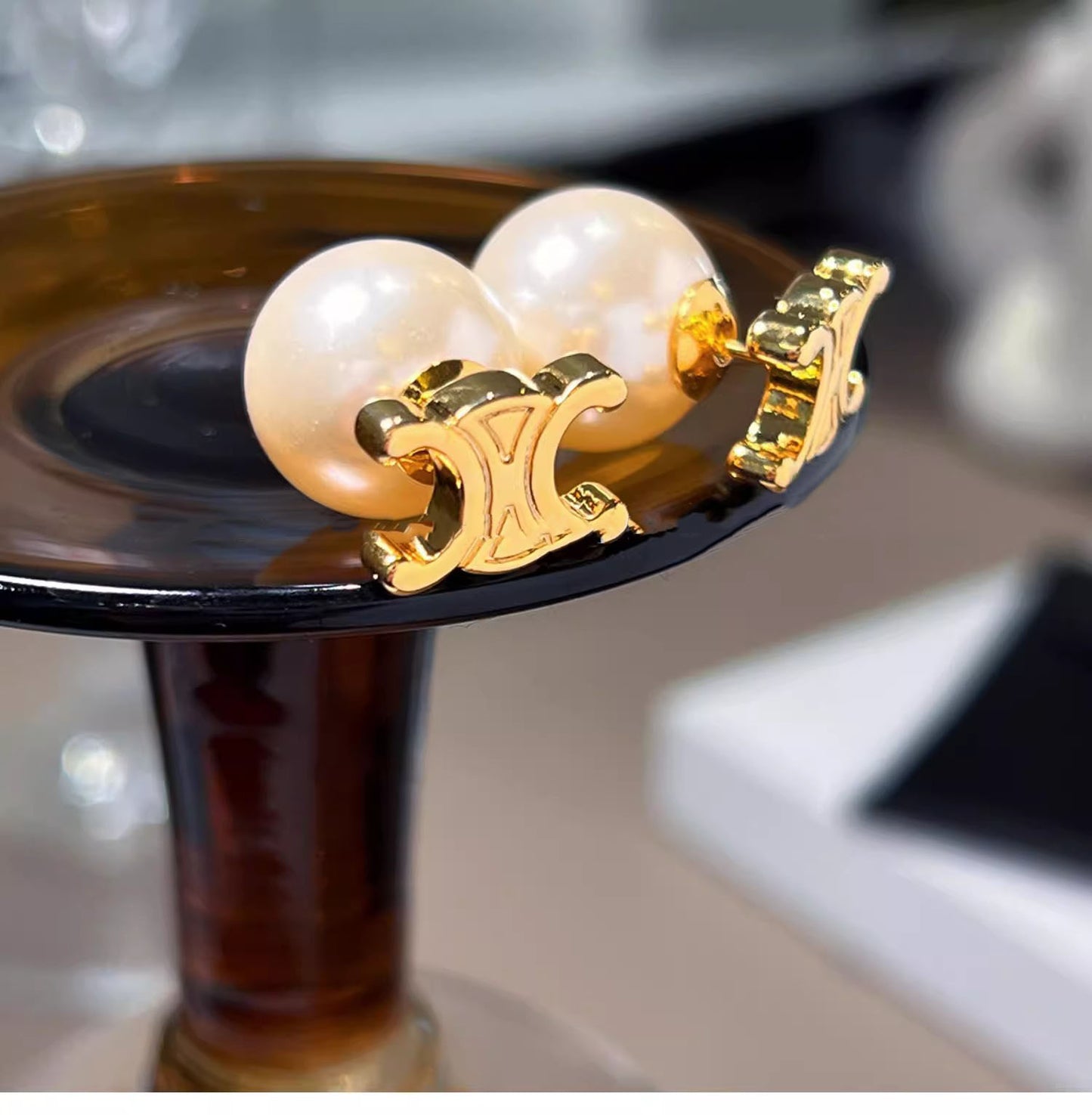 【小物】ビーズ英字柄ピアスアクセサリーG21608