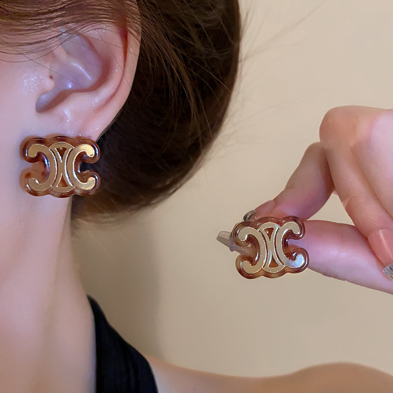 【小物】英字柄ピアスアクセサリーG21612