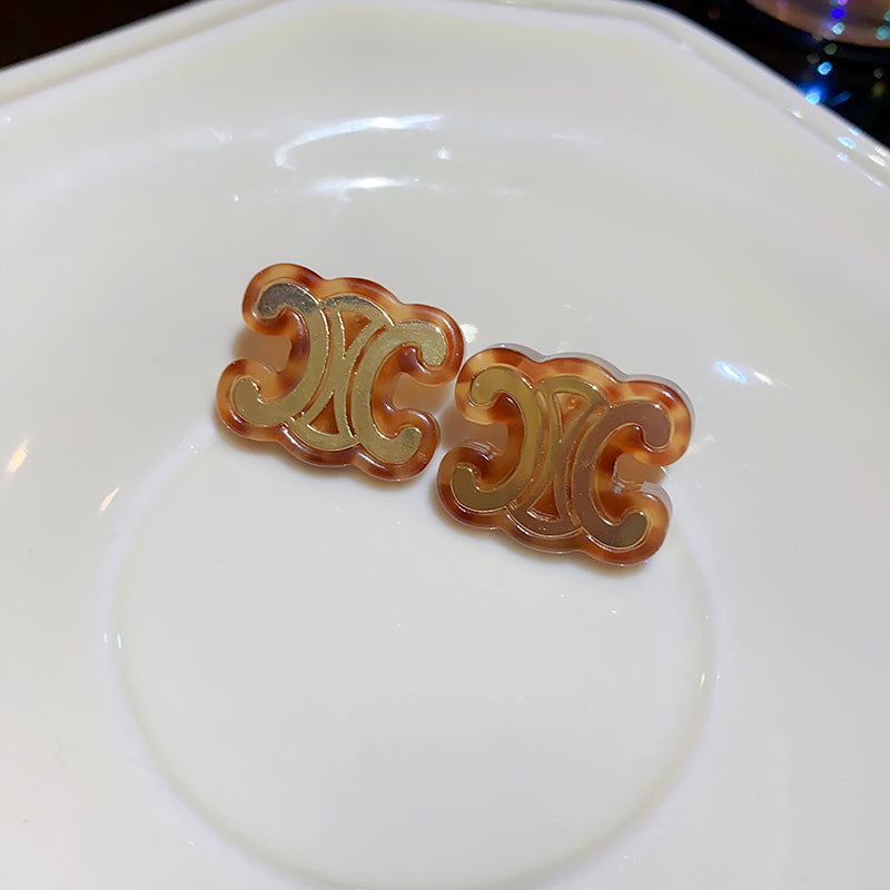 【小物】英字柄ピアスアクセサリーG21612