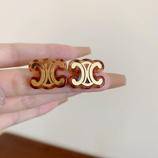 【小物】英字柄ピアスアクセサリーG21612