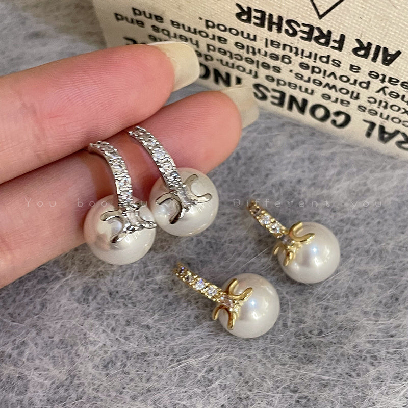 【小物】パール英字柄ピアスアクセサリーG21617