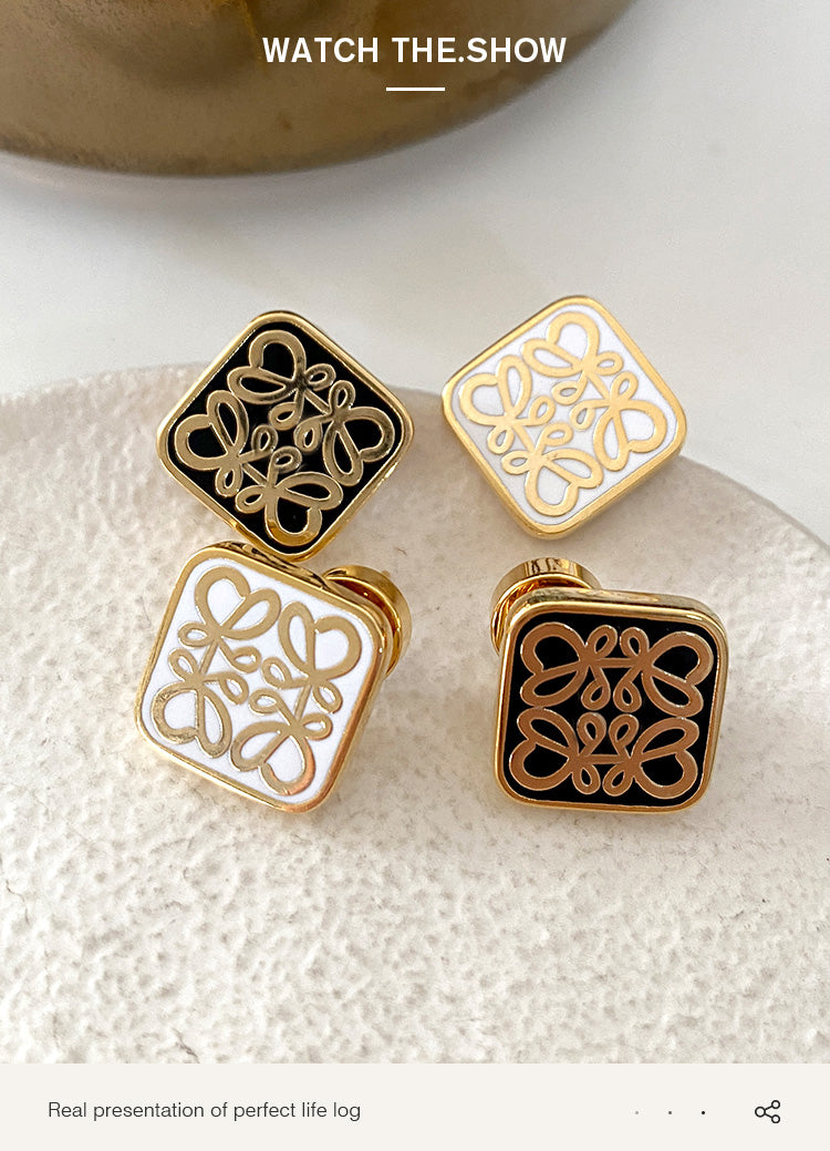 【小物】ジオメトリック柄ピアスアクセサリーG21622