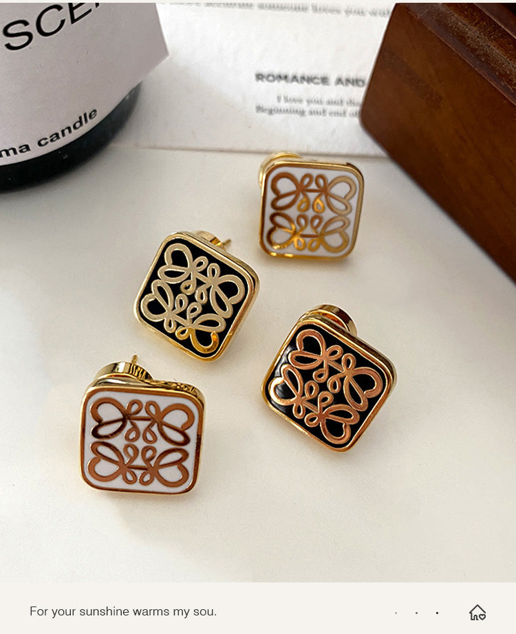 【小物】ジオメトリック柄ピアスアクセサリーG21622