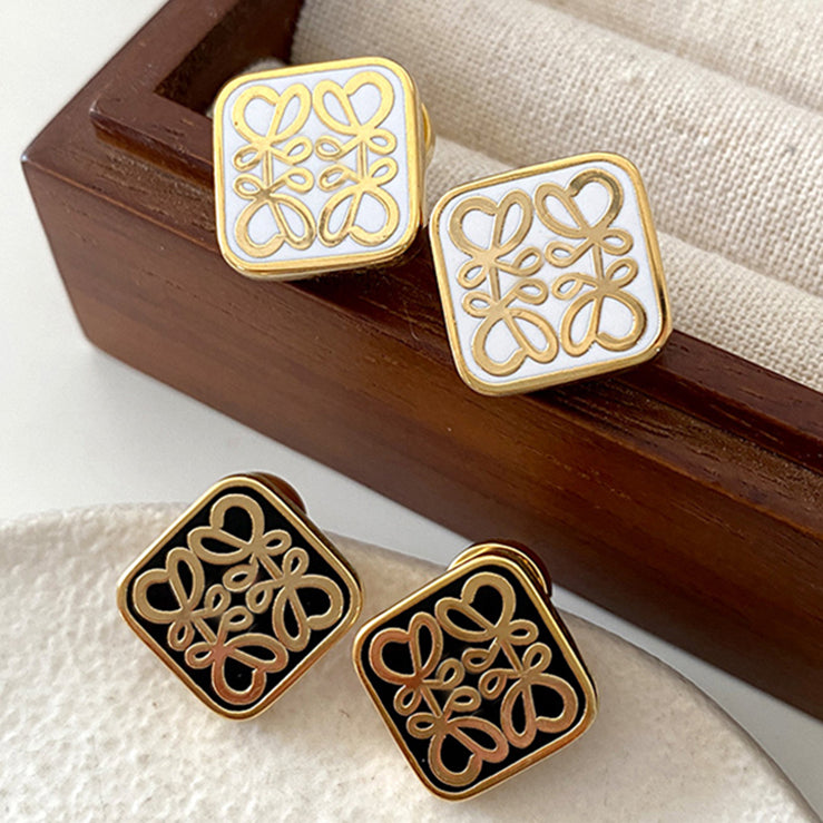 【小物】ジオメトリック柄ピアスアクセサリーG21622