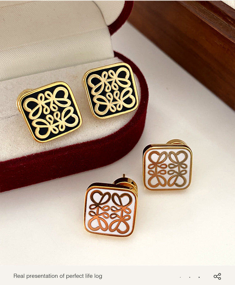 【小物】ジオメトリック柄ピアスアクセサリーG21622