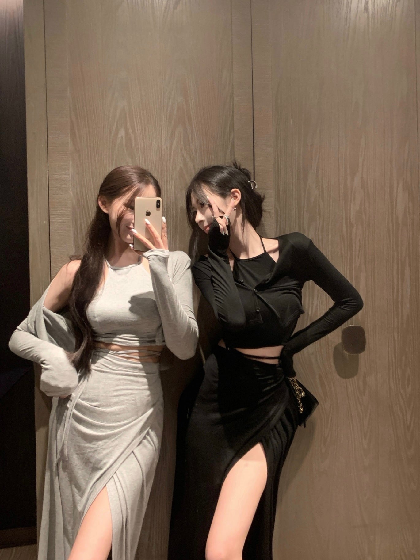 【set】カーディガン+キャミソール+スカート3点セットG21668