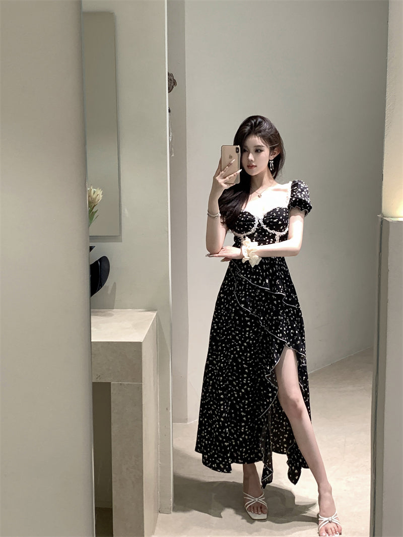 【dress】スリットイレギュラーデートワンピースG21686