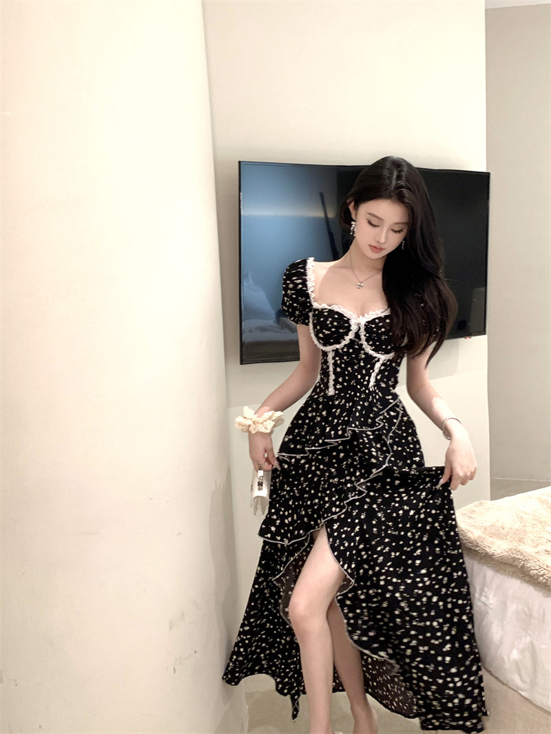 【dress】スリットイレギュラーデートワンピースG21686