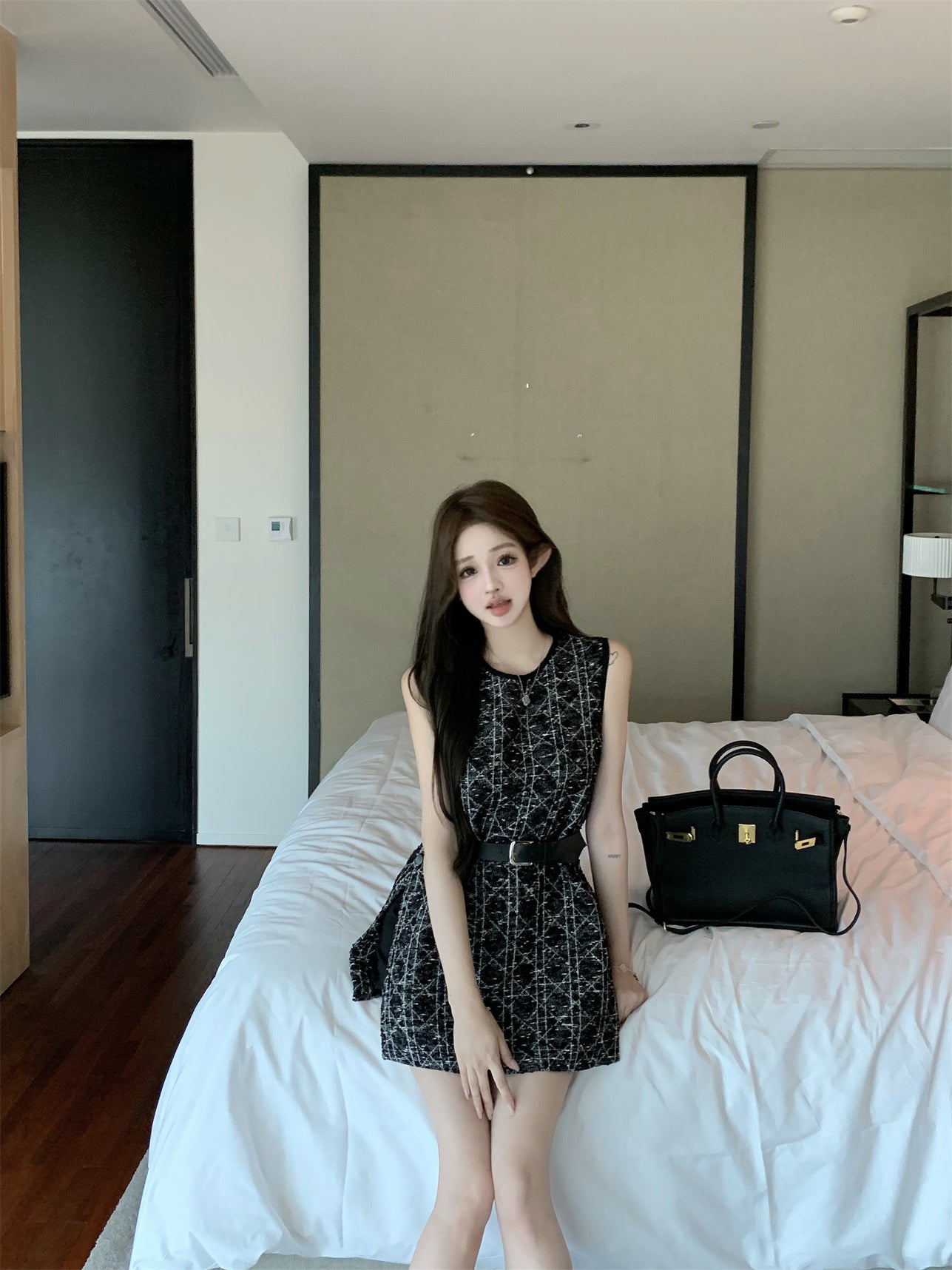 【dress】デザインスリットデートワンピースG21702