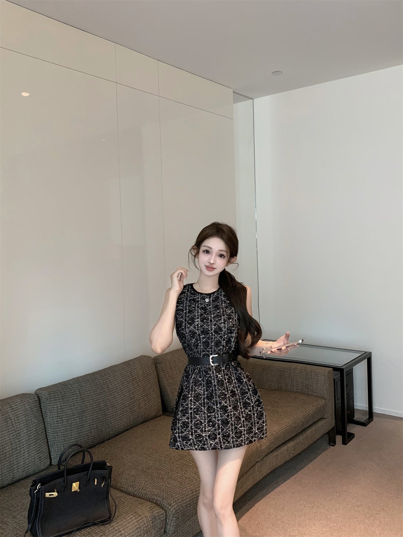 【dress】デザインスリットデートワンピースG21702