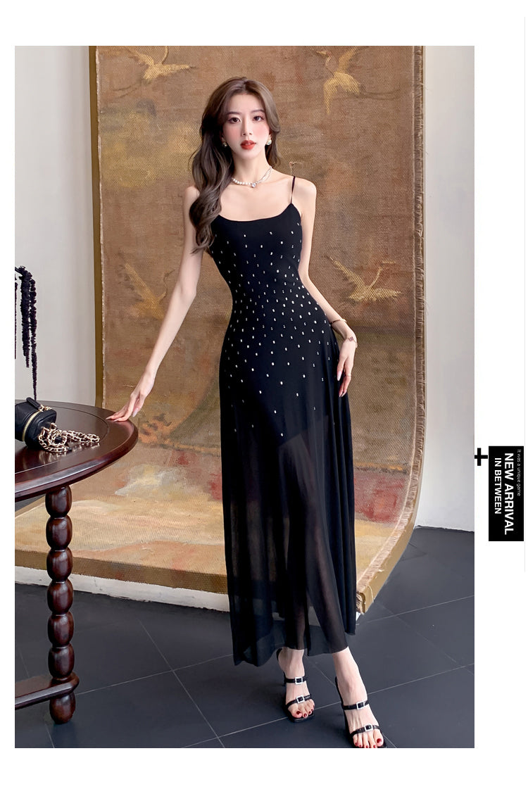 【dress】メッシュマーメイドデートキャミワンピースG21703