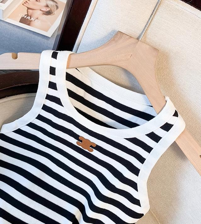 【tops】3色ボトムスニットキャミソール F7573