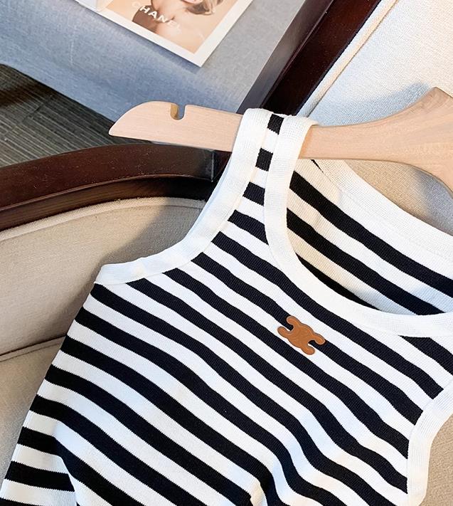 【tops】3色ボトムスニットキャミソール F7573