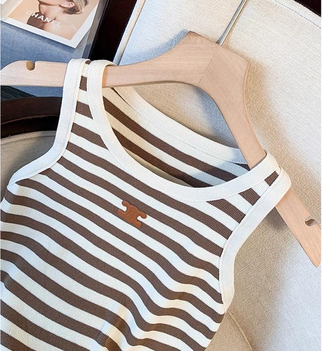 【tops】3色ボトムスニットキャミソール F7573