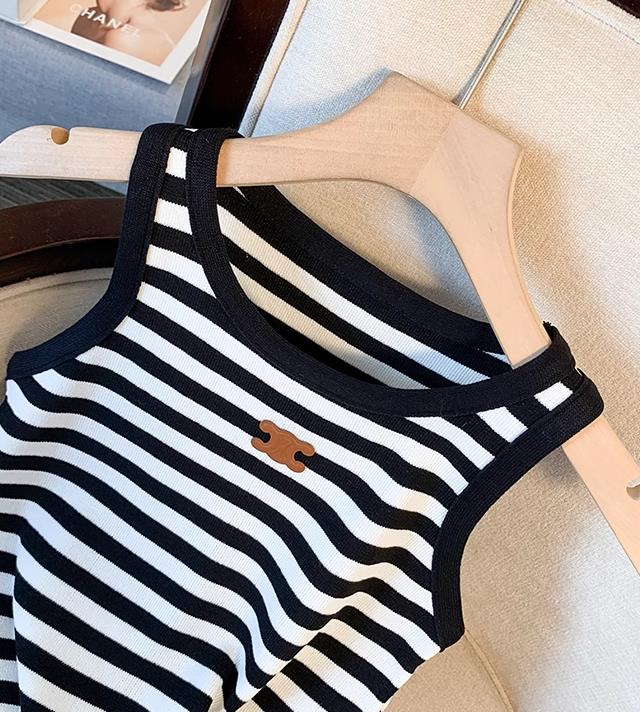 【tops】3色ボトムスニットキャミソール F7573