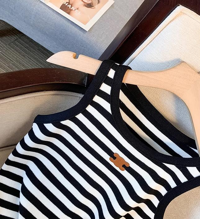 【tops】3色ボトムスニットキャミソール F7573