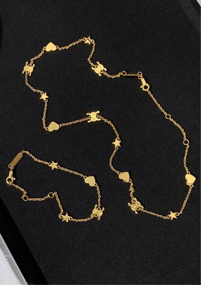 【小物】ブレスレット+ネックレスジュエリーセットG21751