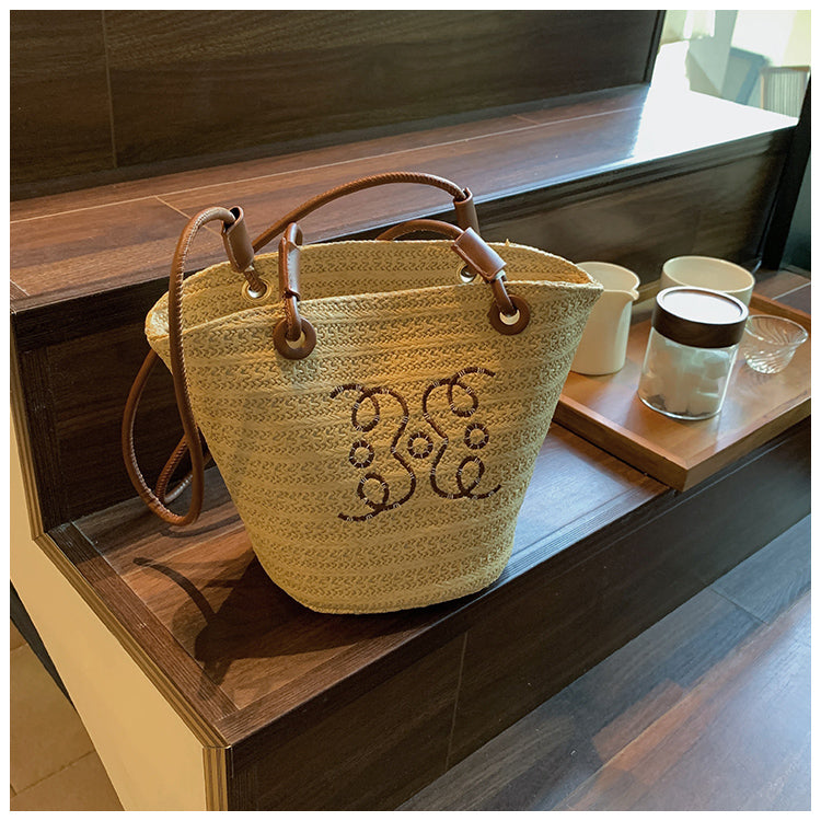 【小物】海旅行カゴバッグG21757