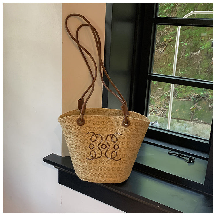 【小物】海旅行カゴバッグG21757