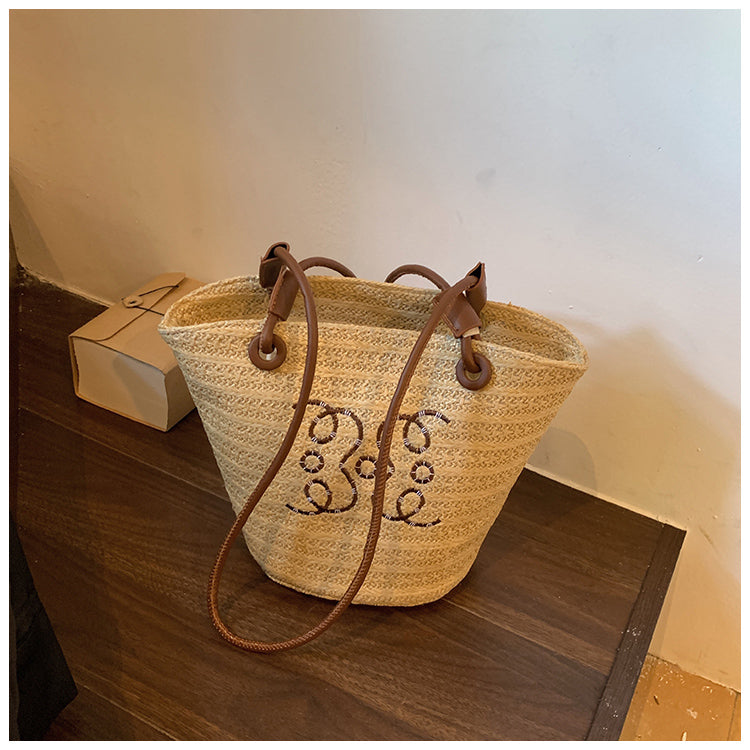 【小物】海旅行カゴバッグG21757