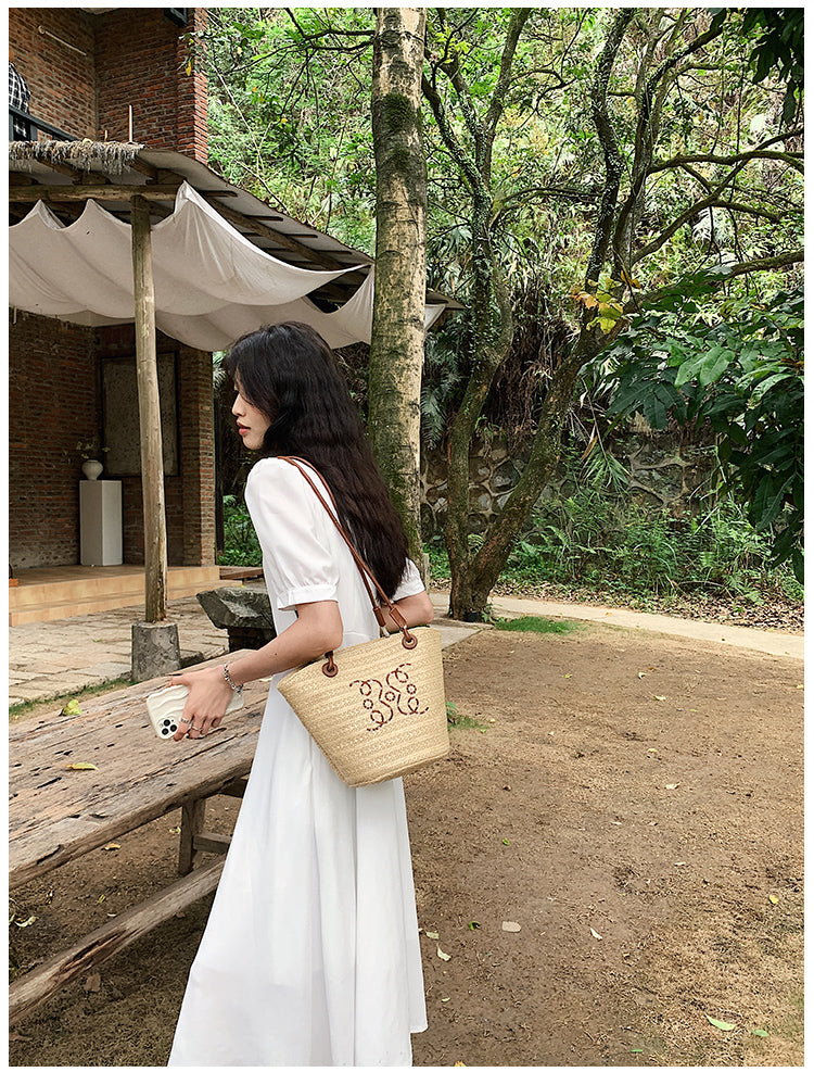 【小物】海旅行カゴバッグG21757