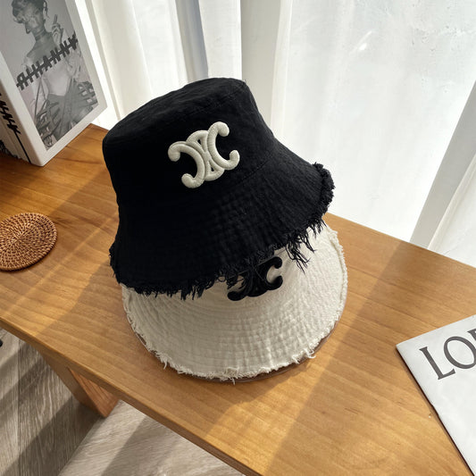 【小物】英字柄小顔効果サファリハットG21759