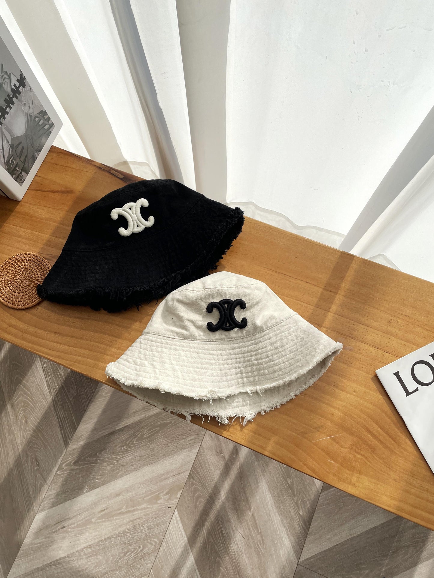 【小物】英字柄小顔効果サファリハットG21759