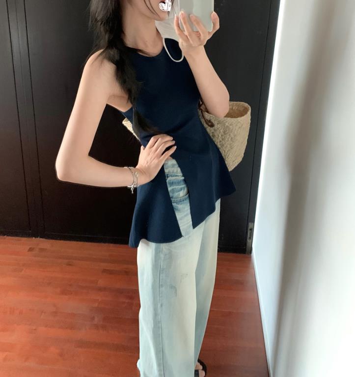 【tops】3色スリットタンクトップF7585