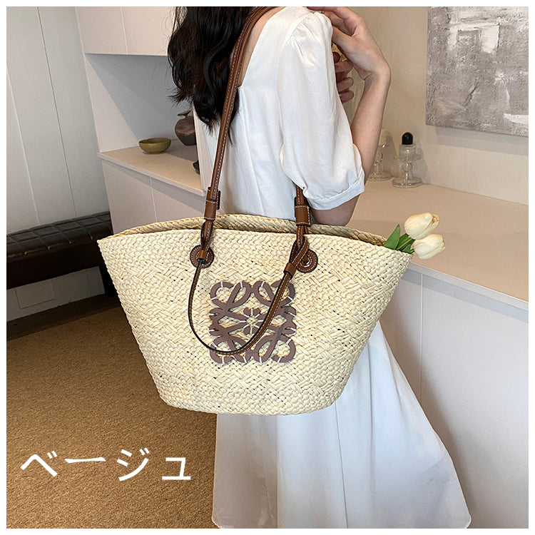 【小物】2タイプ選択可カゴバッグG21768