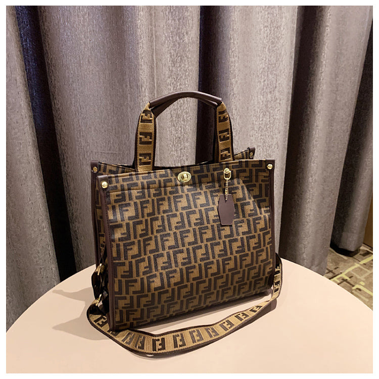 【小物】プリントOL通勤ショルダーバッグG21799