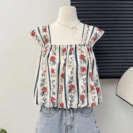 【tops】スクエアネック花柄キャミソールG21804