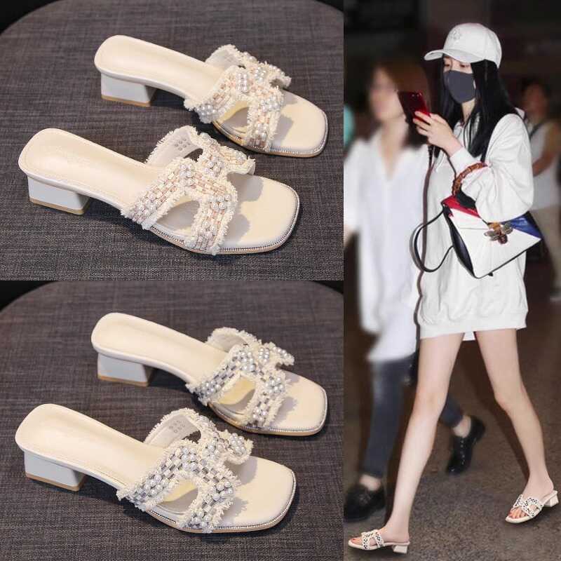 【shoes】ミドルヒールサンダルG21857